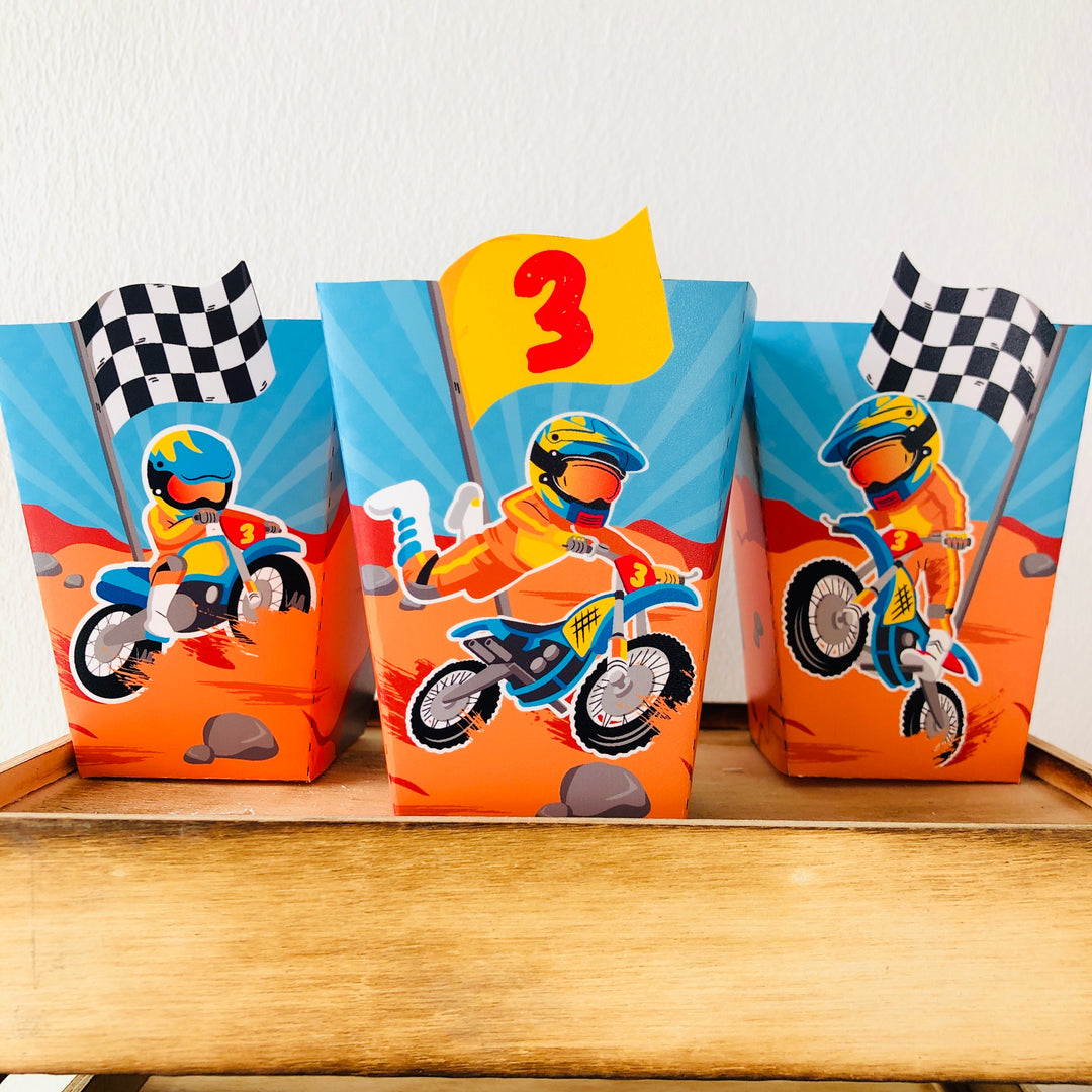 Dirt Bike Favor Box Design