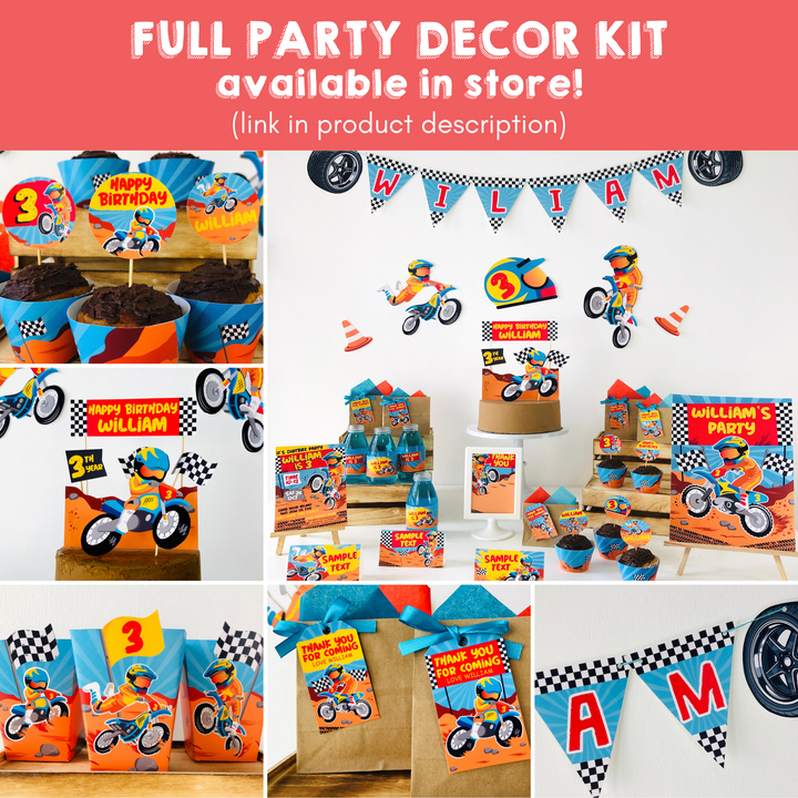 Dirt Bike Full Party Decor Kit