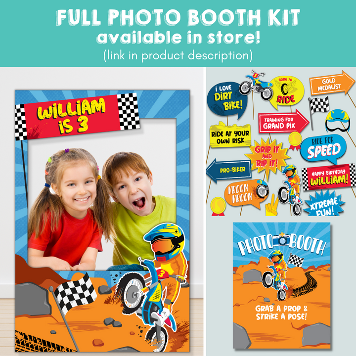 Dirt Bike Full Photo Booth Kit