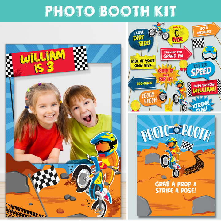 Dirt Bike Photo Booth Kit