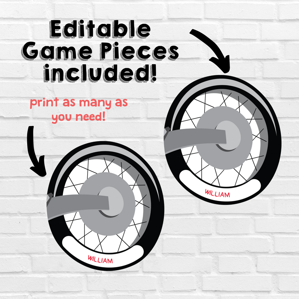 Dirt Bike Pin the Wheel Object