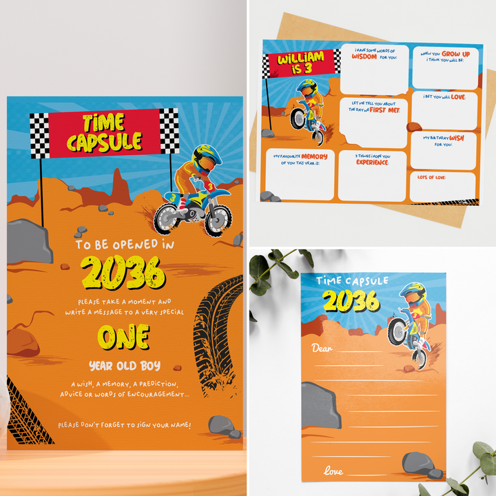 Dirt Bike Time Capsule Set