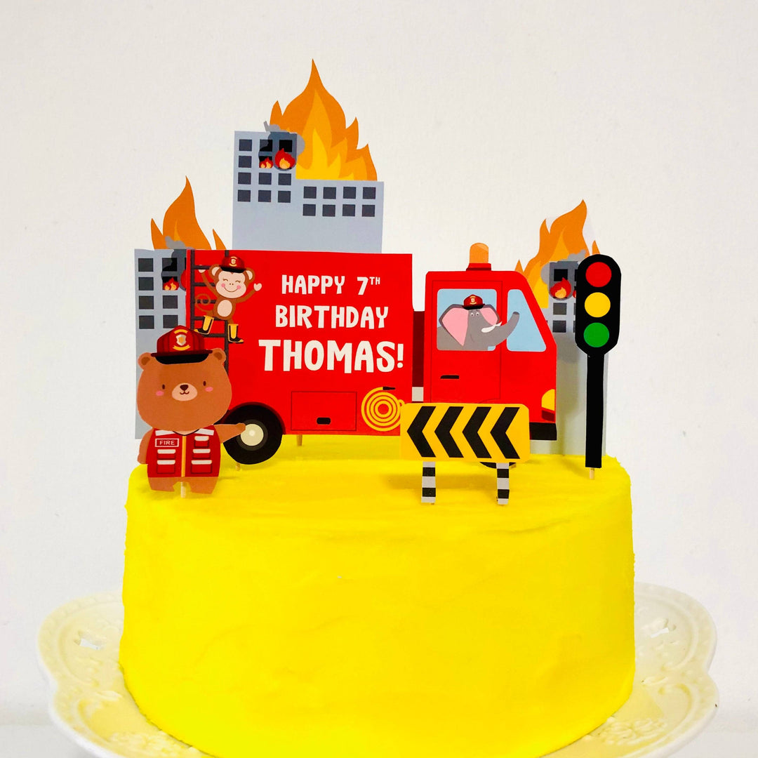 Fire Engine Cake Topper