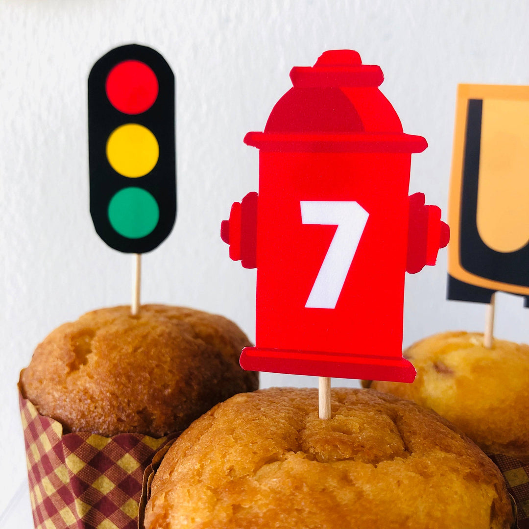 Firefighter Cupcake Topper