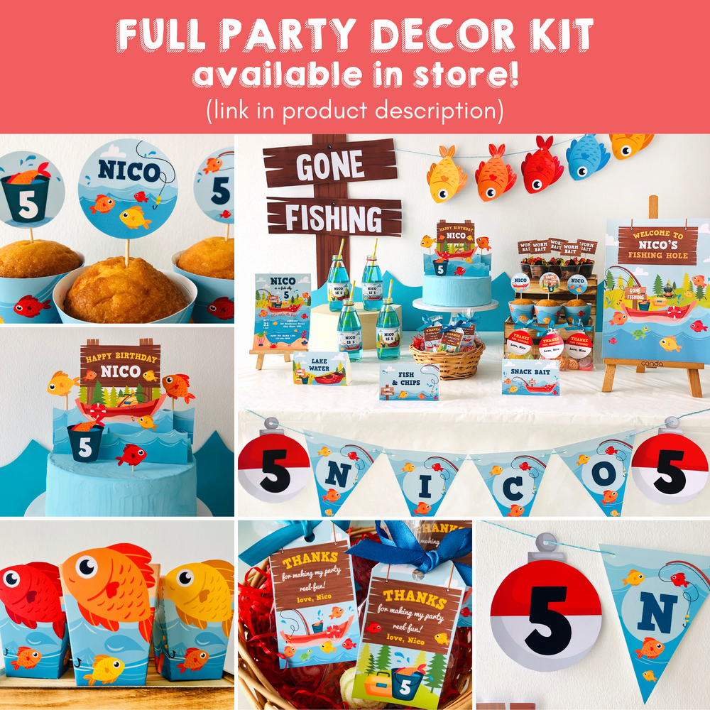 Fishing Full Party Decor Kit