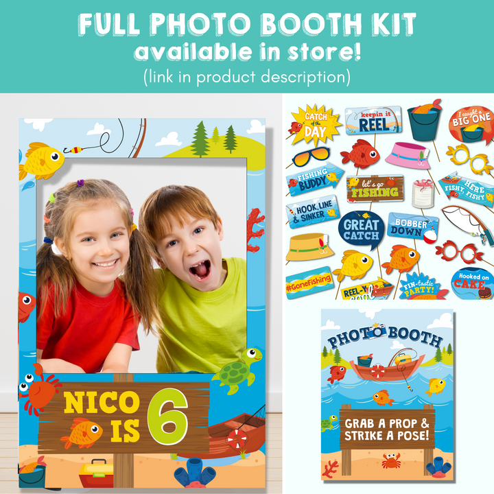Fishing Full Photo Booth Kit