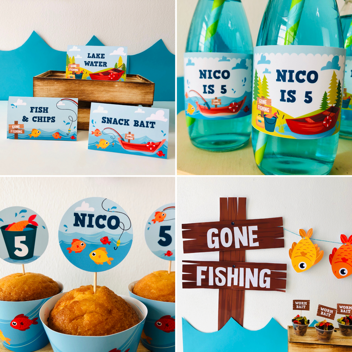 Fishing Party Decorations Kit