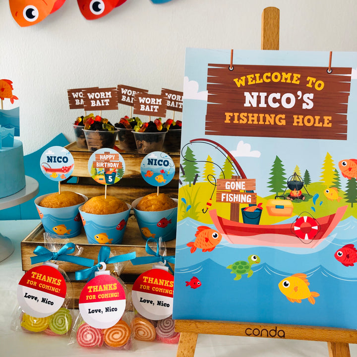 Fishing Party Welcome Sign