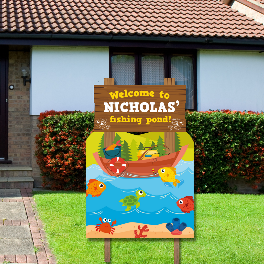 Fishing Yard Sign