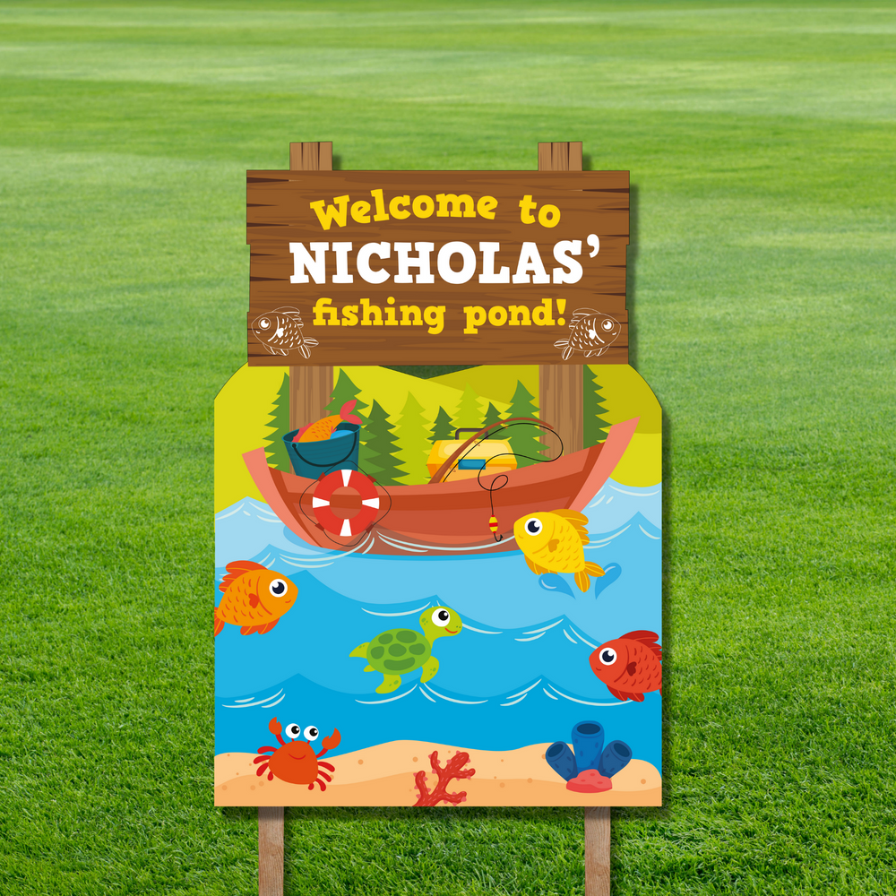 Fishing Yard Sign