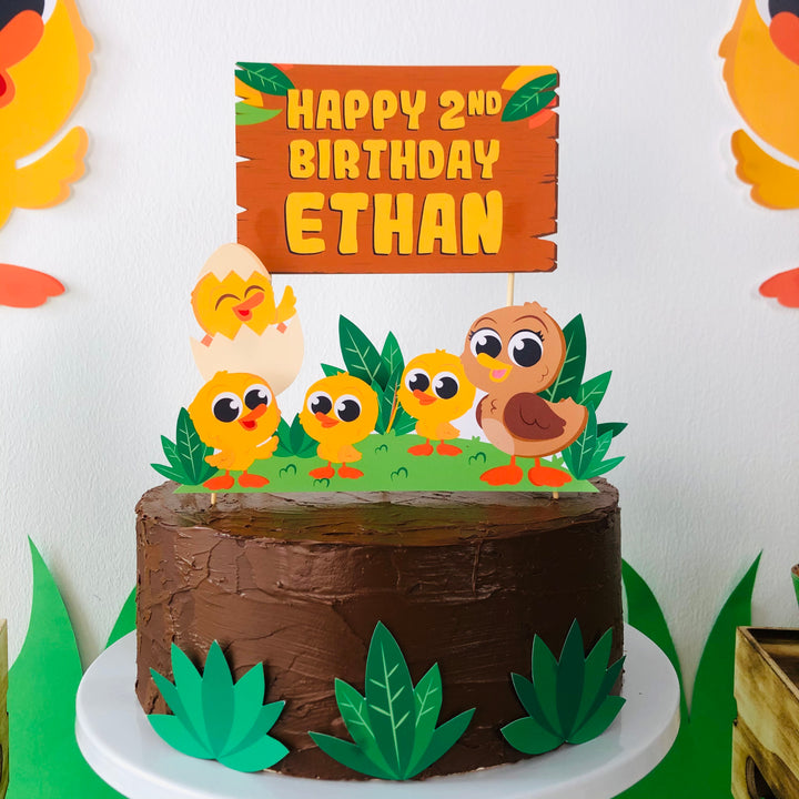 Five Little Ducks Cake Topper