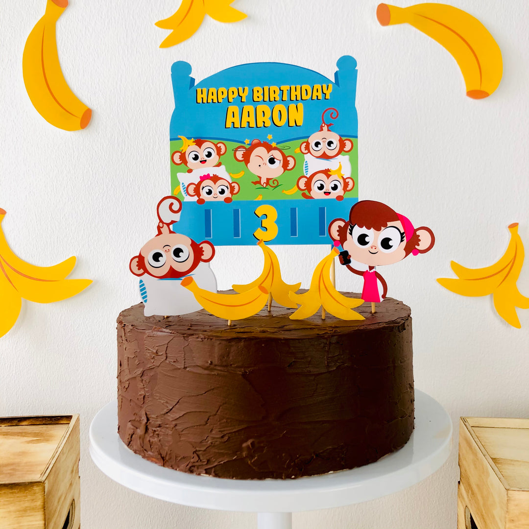 Five Little Monkeys Cake Toppers
