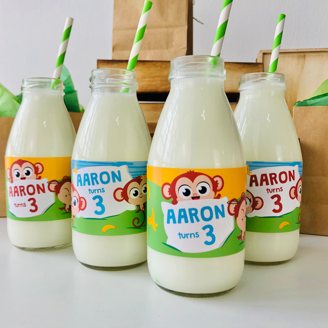 Five Little Monkeys Drink Labels