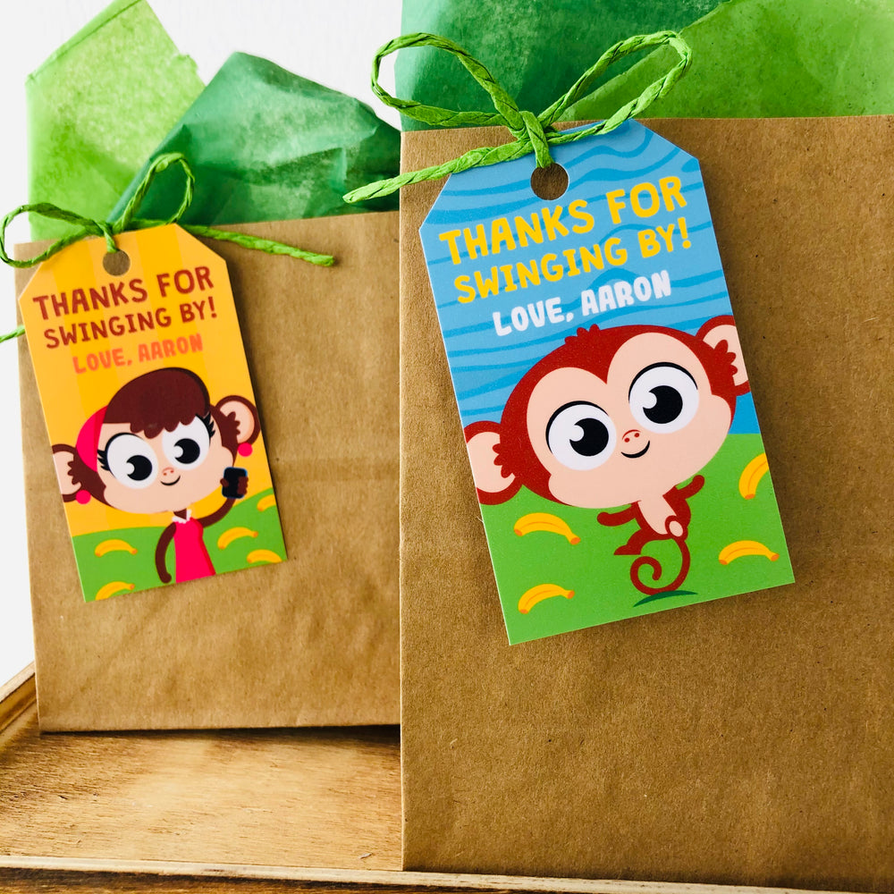 Five Little Monkeys Favor Tags