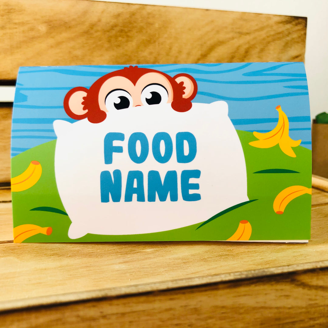 Five Little Monkeys Food Label