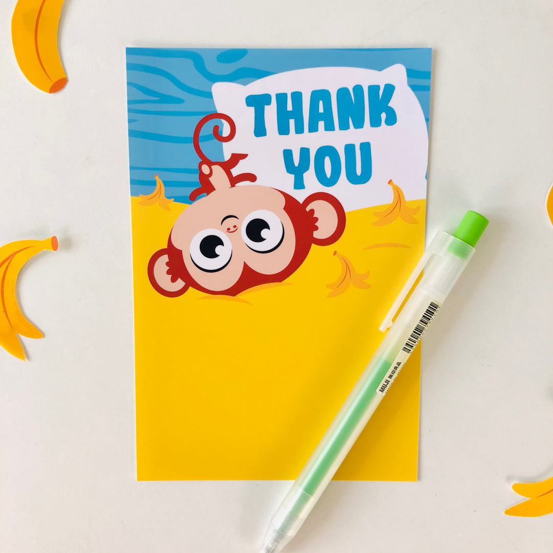 Five Little Monkeys Thank You Card