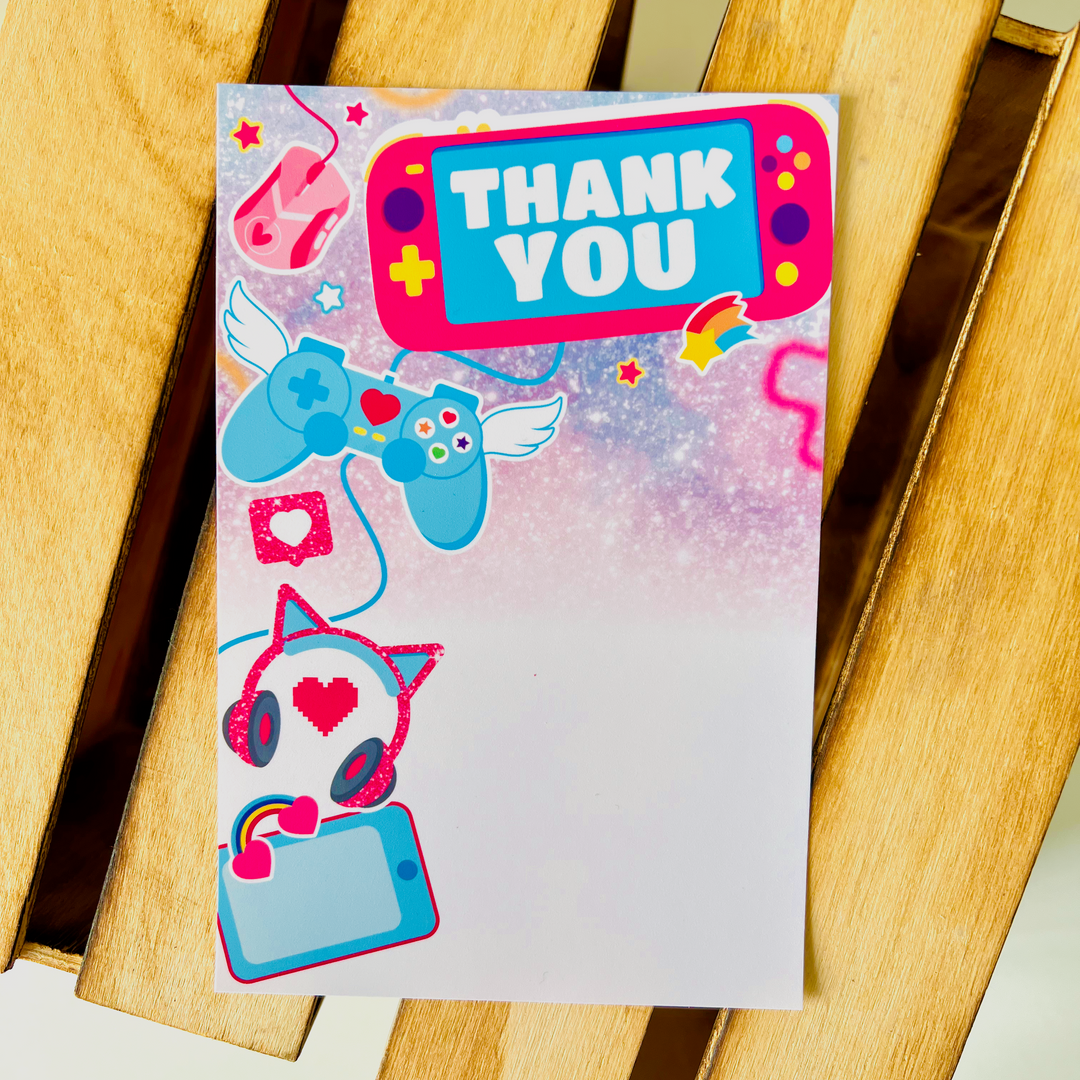 Gamer Girl Thank You Card