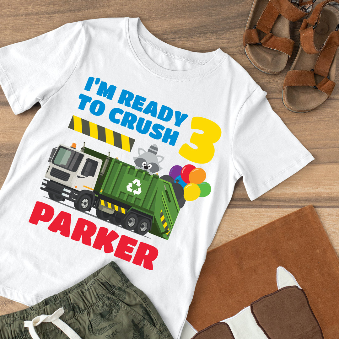 Garbage Truck Birthday Shirt