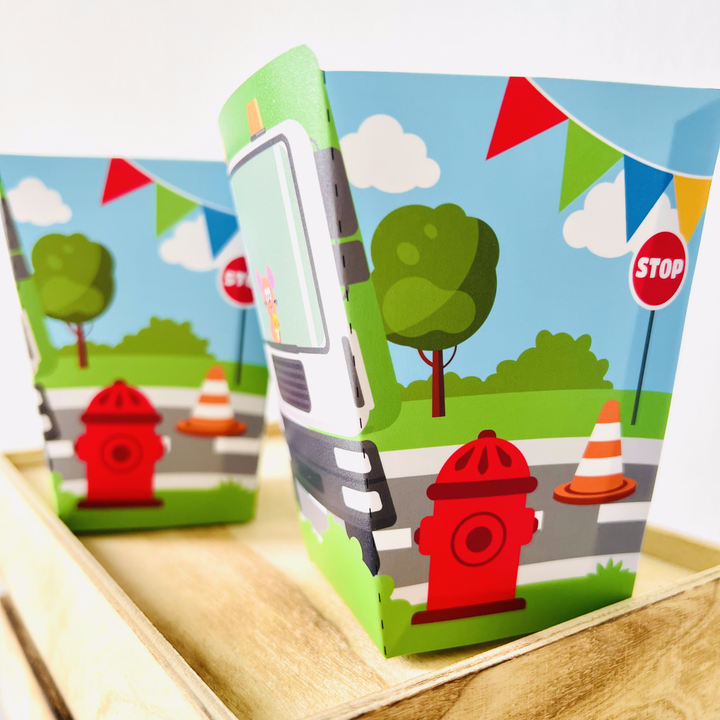 Garbage Truck Favor Boxes