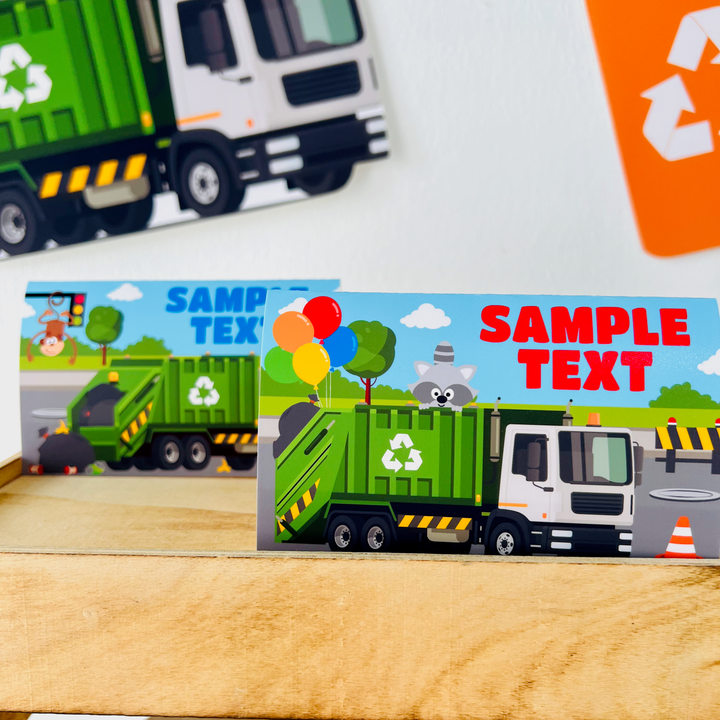 Garbage Truck Food Labels
