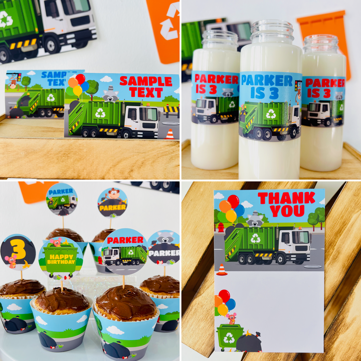 Garbage Truck Party Decorations Kit