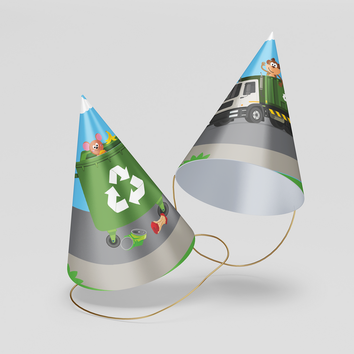 Garbage Truck Party Hats