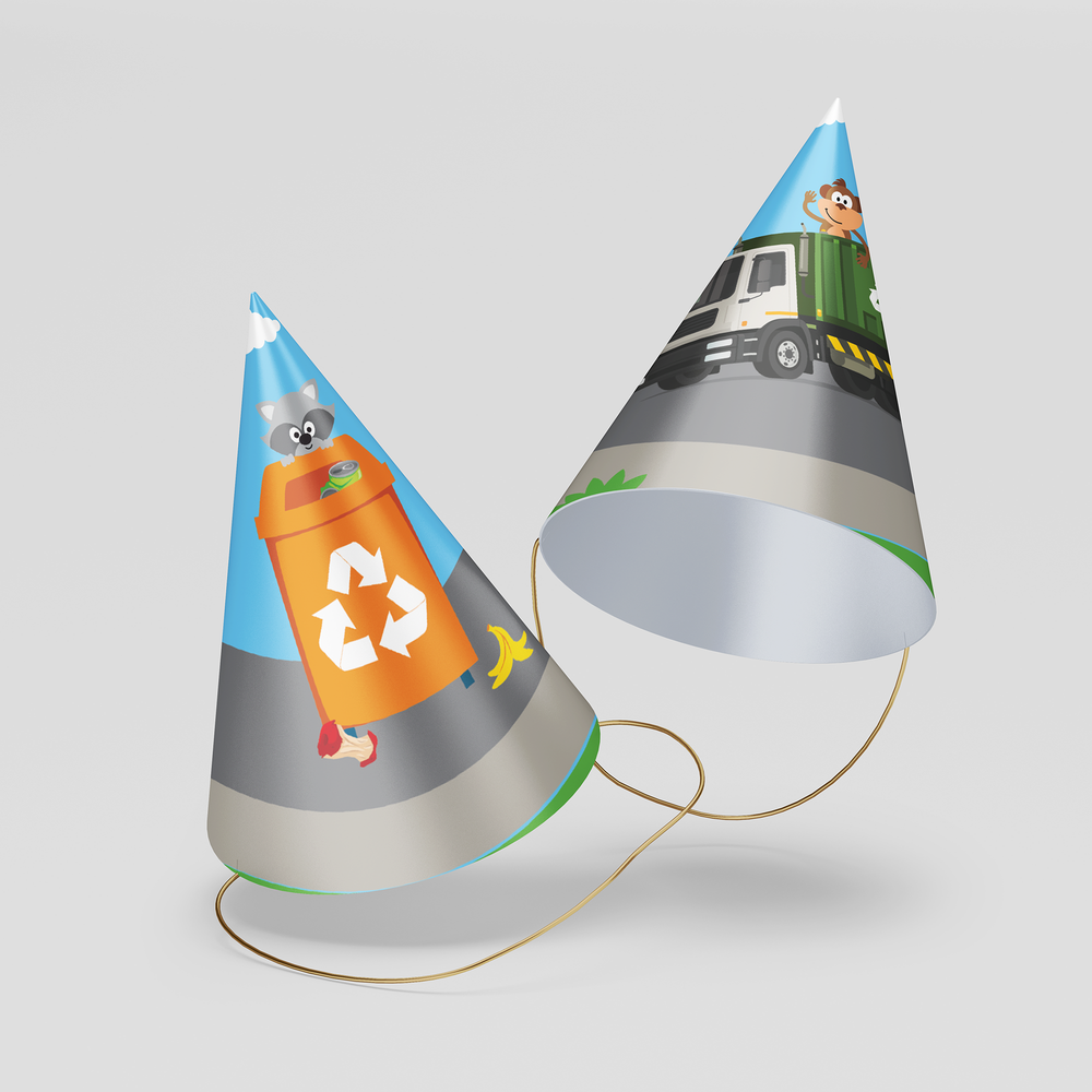 Garbage Truck Party Hats