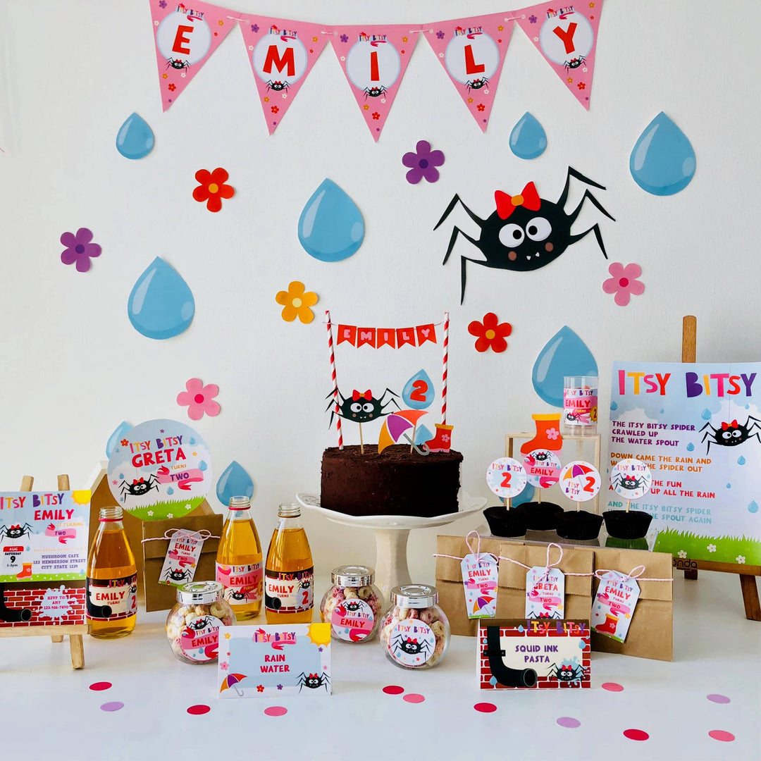 Girl Itsy Bitsy Spider Birthday Party