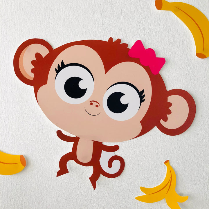 Girl Monkey Cut-Outs