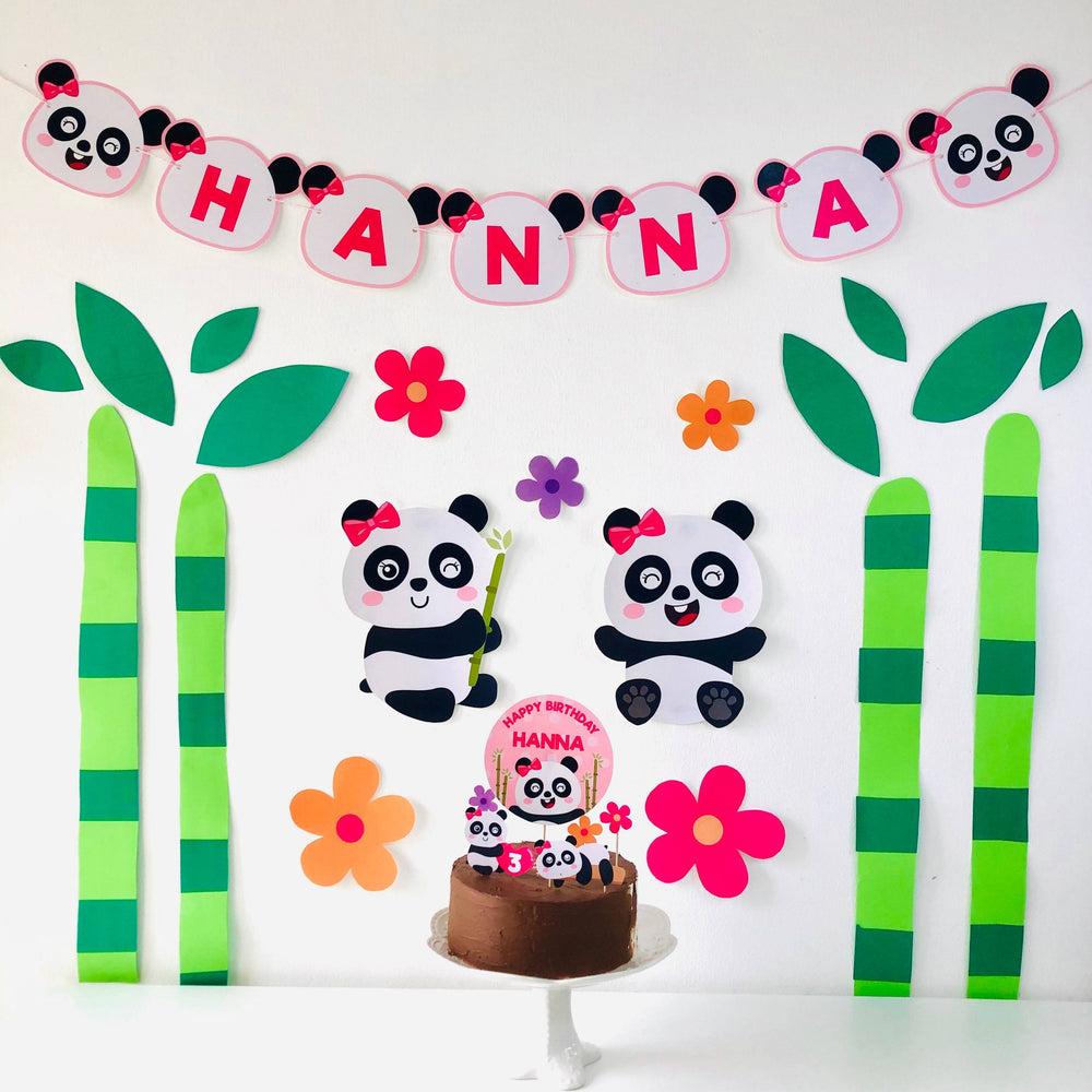Girl Panda Party Decor