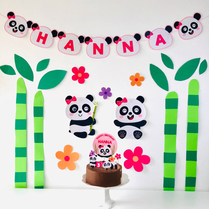 Girl Panda Party Decor