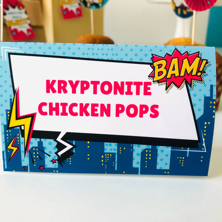 Girl Superhero Food Tent