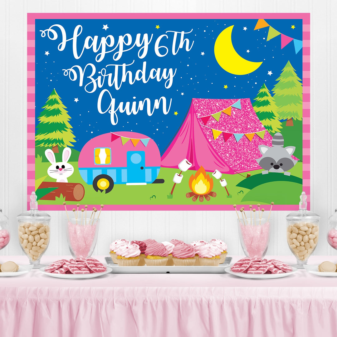 Glamping Party Backdrop