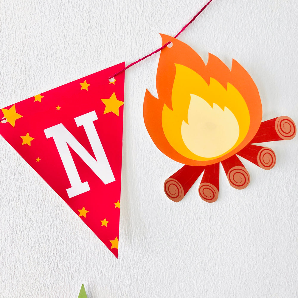 Glamping Party Banner