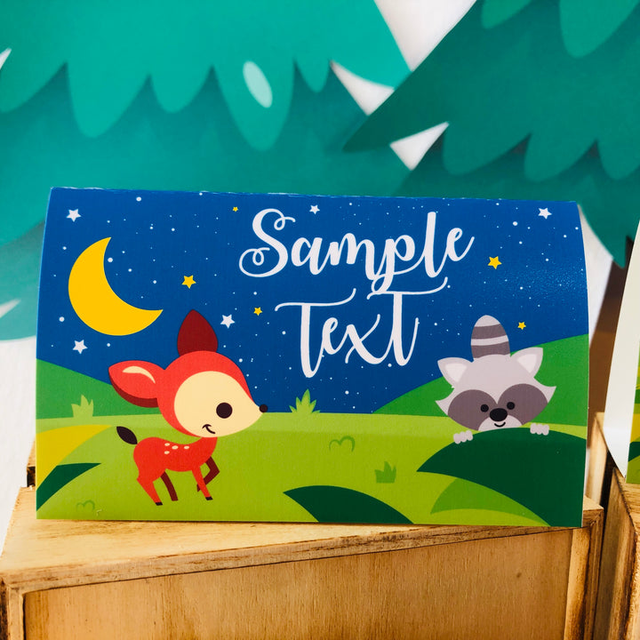 Glamping Party Food Label