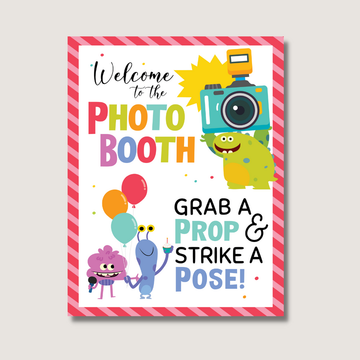 Super Simple Monsters Photo Booth Sign