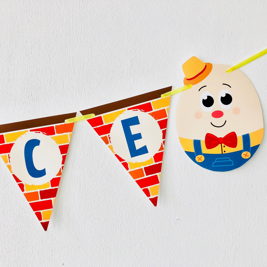 Humpty Dumpty Birthday Banner