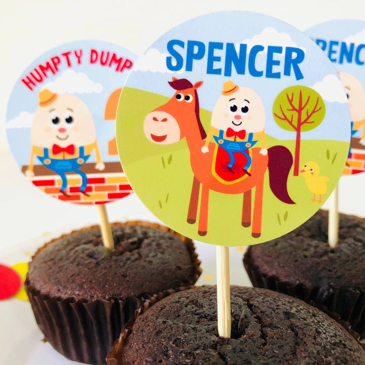 Humpty Dumpty Cupcake Topper
