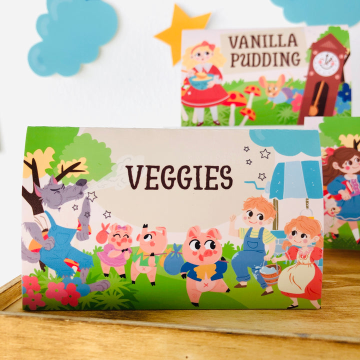 Nursery Rhyme Food Tent Cards