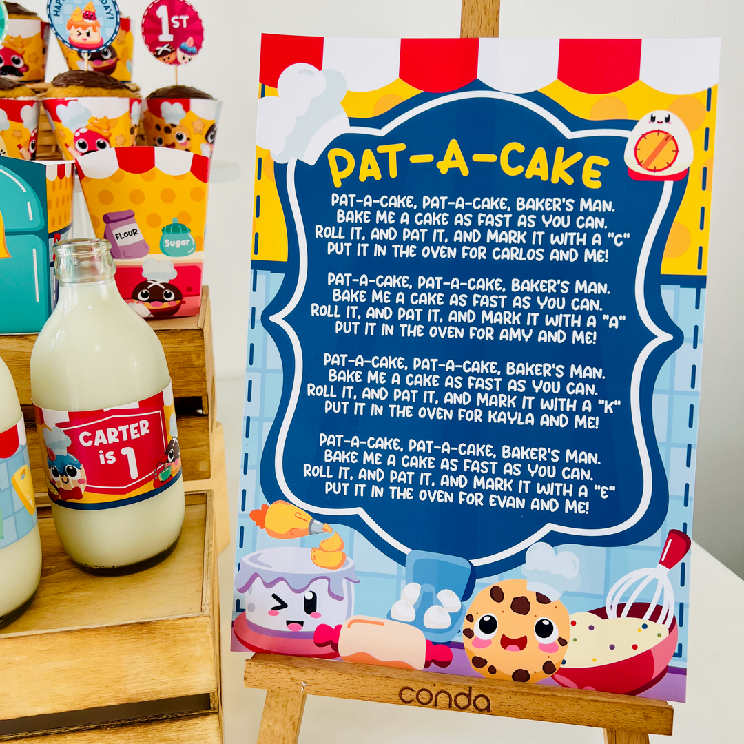 Pat A Cake Welcome Sign
