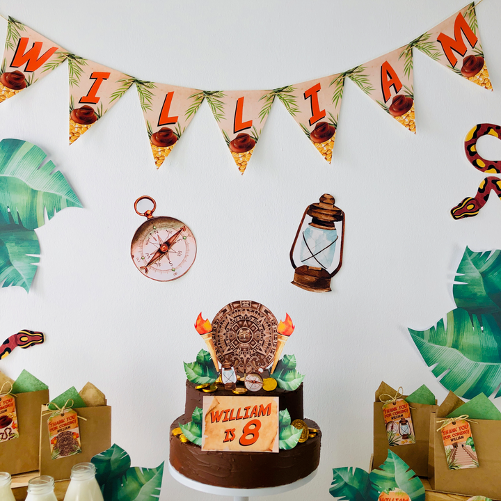 Indiana Jones Birthday Banner