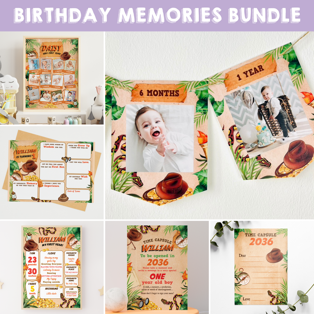 Indiana Jones Birthday Memories Bundle