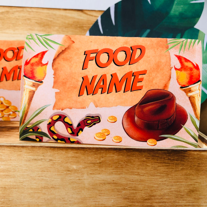 Indiana Jones Food Label