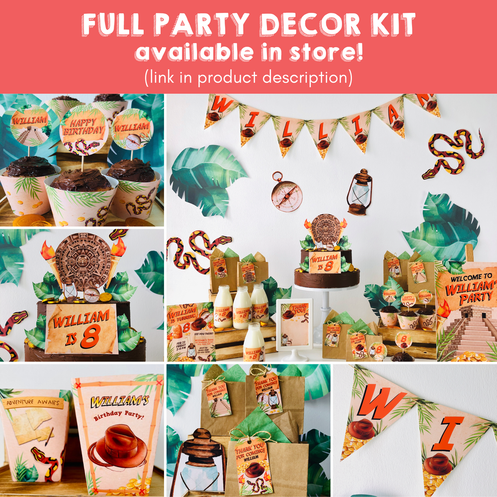 Indiana Jones Full Party Decor Kit