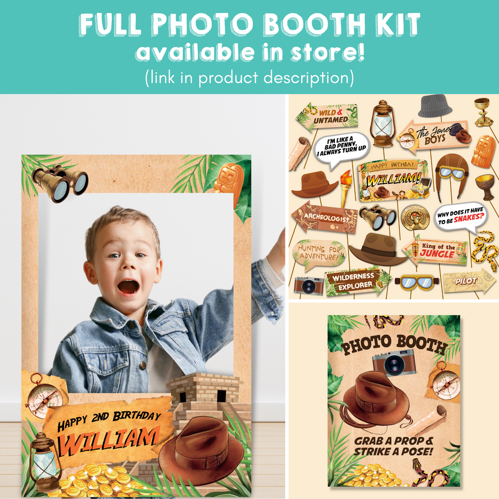 Indiana Jones Full Photo Booth Kit