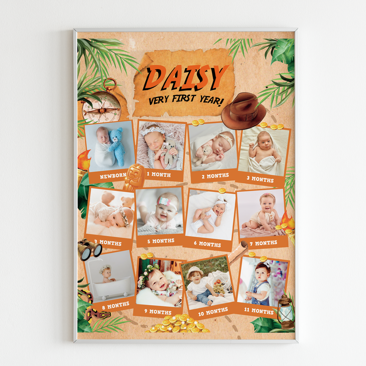 Indiana Jones Milestone Photo Board