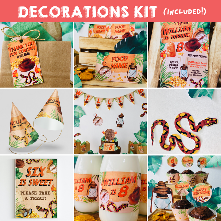 Indiana Jones Party Decorations Kit