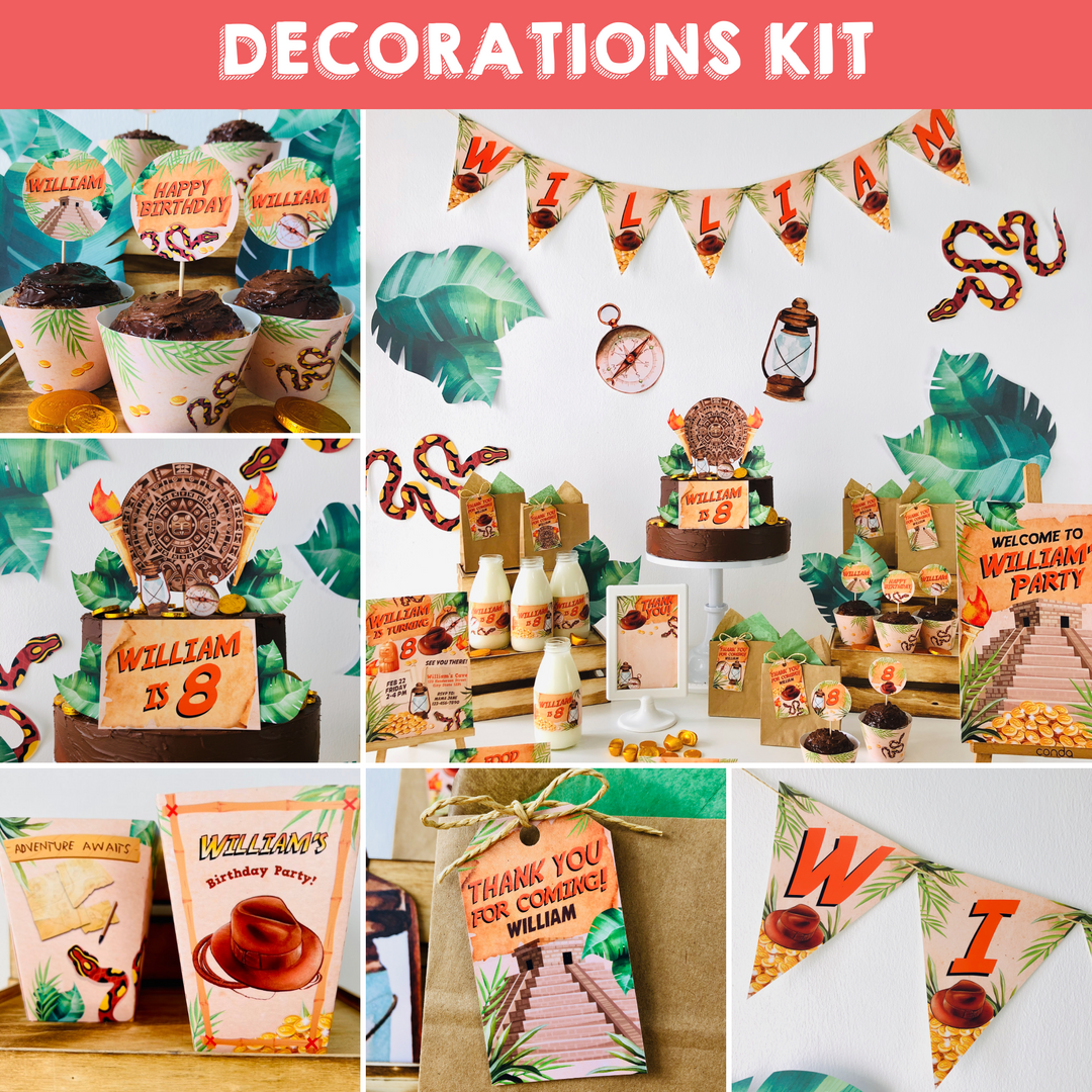 Indiana Jones Party Decorations Kit