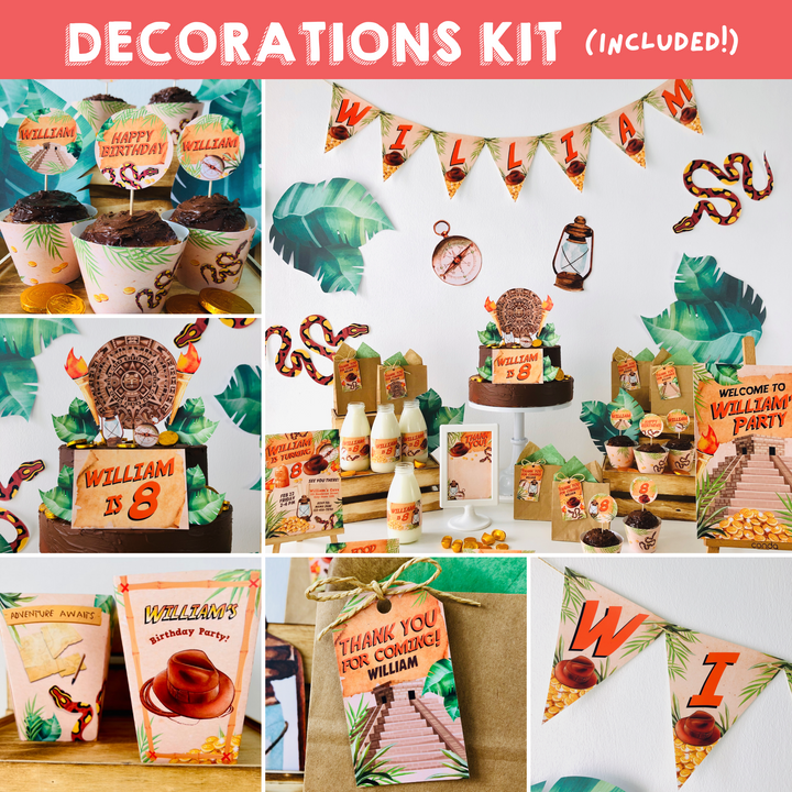 Indiana Jones Party Decorations Kit