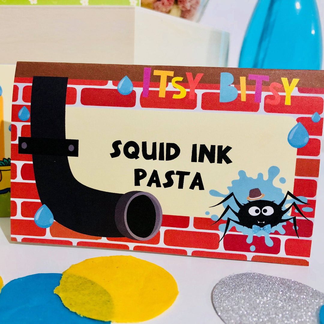 Itsy Bitsy Spider Food Label